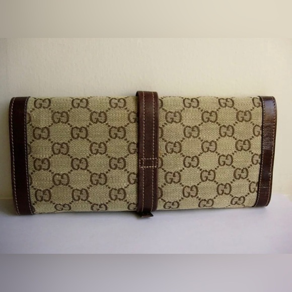 RARE Vintage GUCCI Monogram Travel Accessory Jewelry Case Keeper Roll BEAUTIFUL - Picture 6 of 9